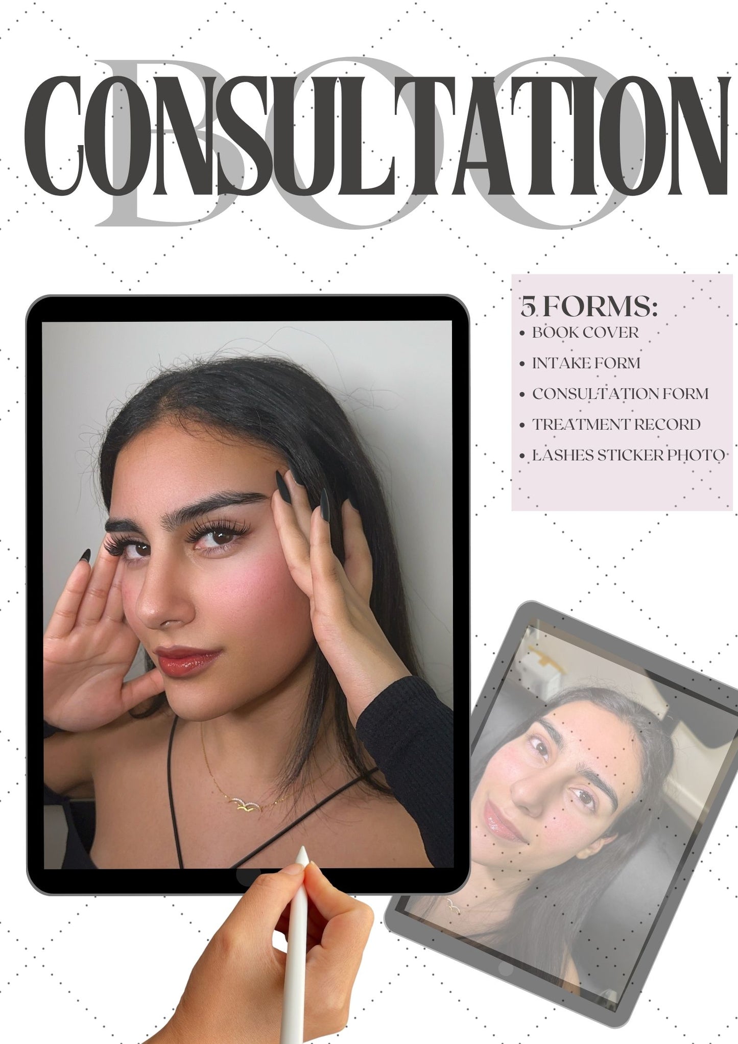 Digital Eyelash Extension Consultation Book